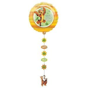 Disney Winnie The Pooh Tiger 'feel better' drop-a-line jumbo balloon